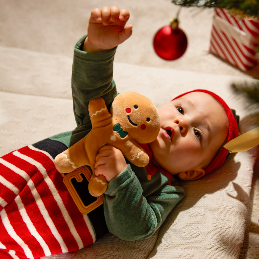 Σετ παιχνιδιού για ύπνο νάνος του Άι Βασίλη + βελούδινο σκουφάκι για μωρό 