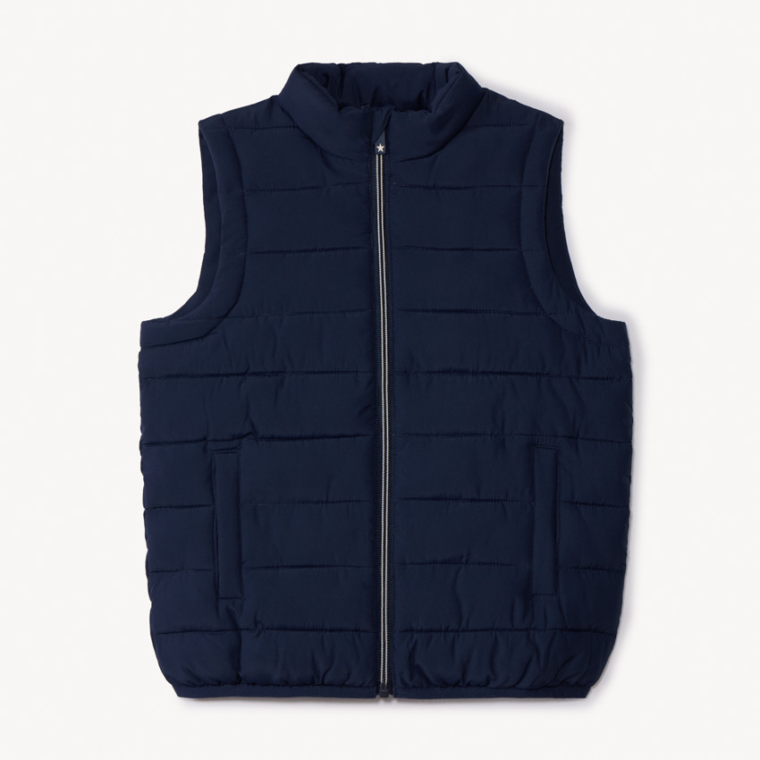 Αμάνικο μπουφάν λεπτό με εφέ καπιτονέ για αγόρι  Additional Αμάνικο μπουφάν λεπτό με εφέ καπιτονέ για αγόρι