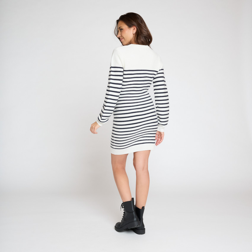 Φόρεμα πλεκτό με σχέδιο μαρινιέρα για γυναίκες 