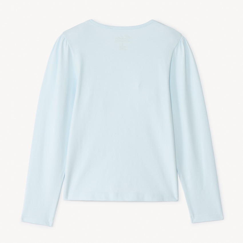 Τ-shirt με μακριά μανίκια και 3D λουλούδια για κορίτσι 