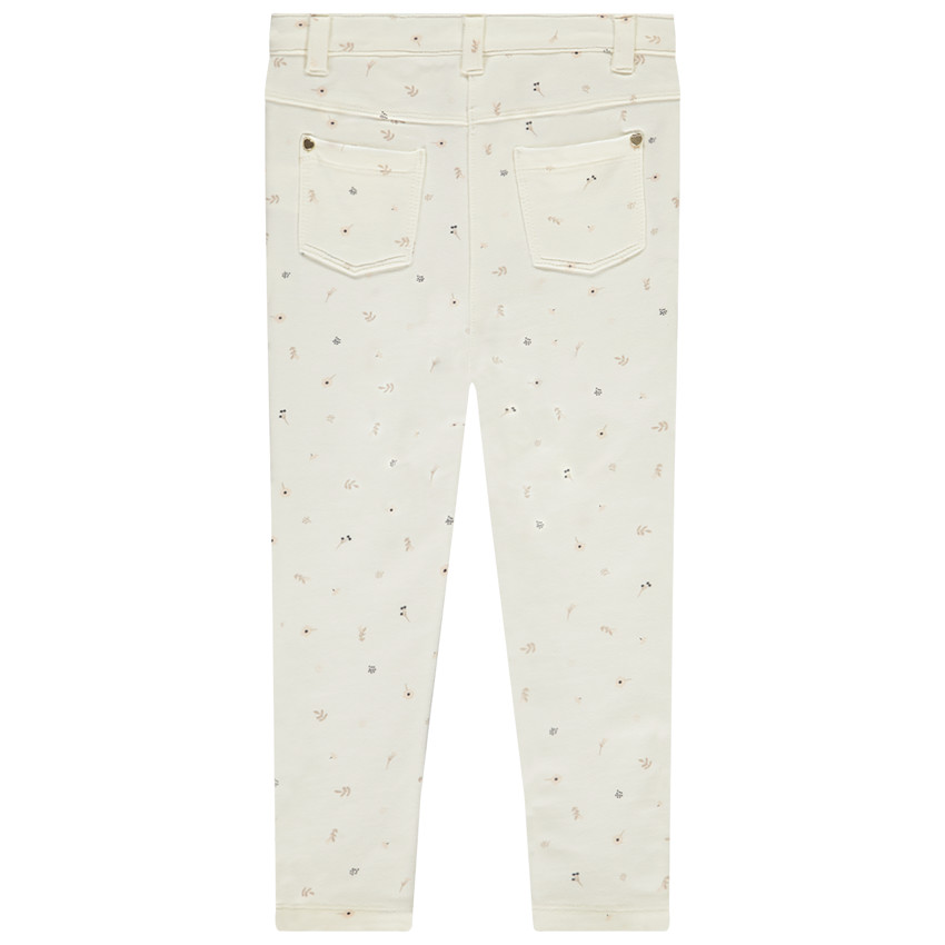 Jegging από molleton με σχέδιο για bebe κορίτσι 