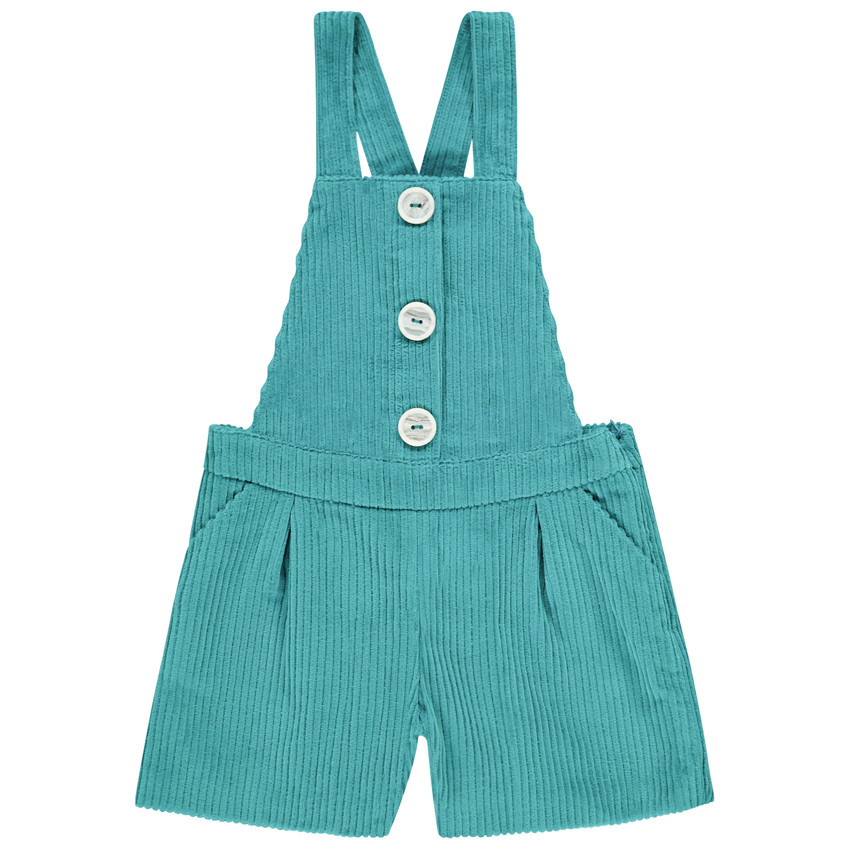 Σαλοπέτα κοντή βελουτέ κοτλέ για κόριτσι 