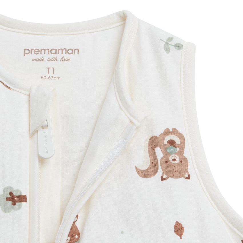 Υπνόσακος Tog 3 Σε Εκρού Χρώμα Με Animal Print Από Το King Of The Forest 