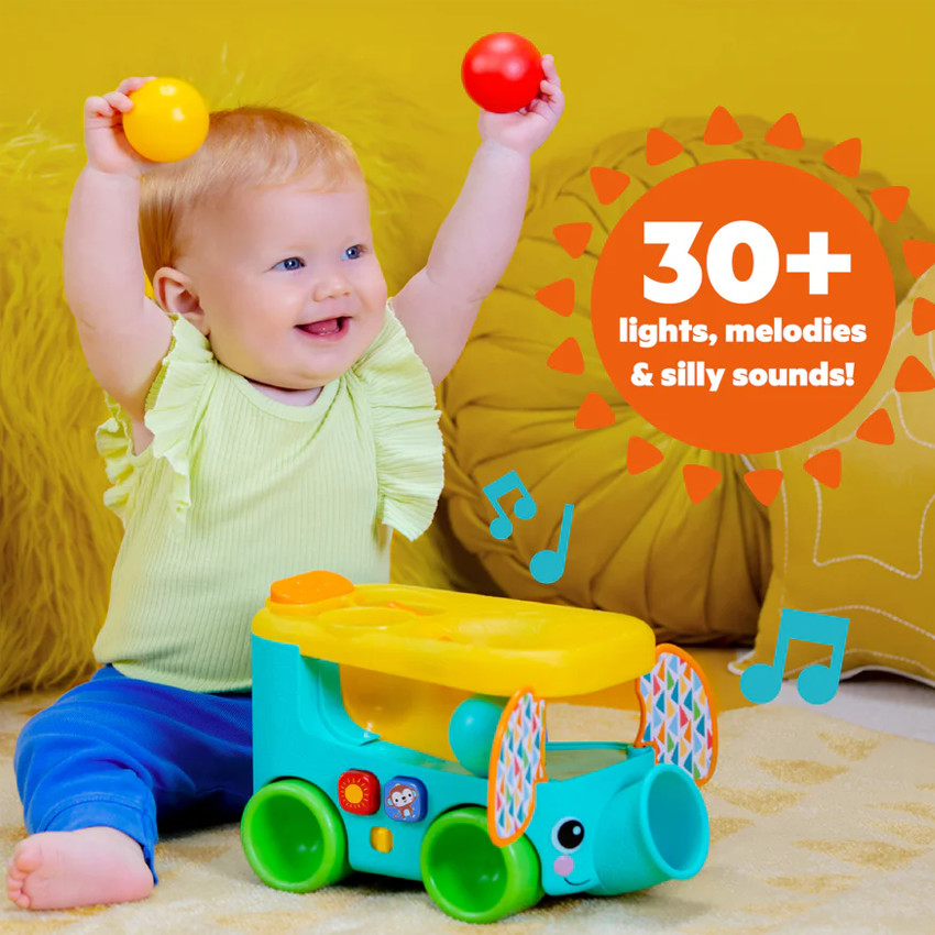 Παιχνίδι Ball Play Toy Pop&Roll Safari Bus Bright Starts Bb  