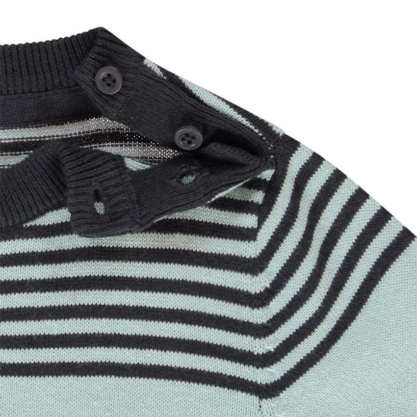 Pull rayé fantaisie pour bébé garçon Main Pull rayé fantaisie pour bébé garçon