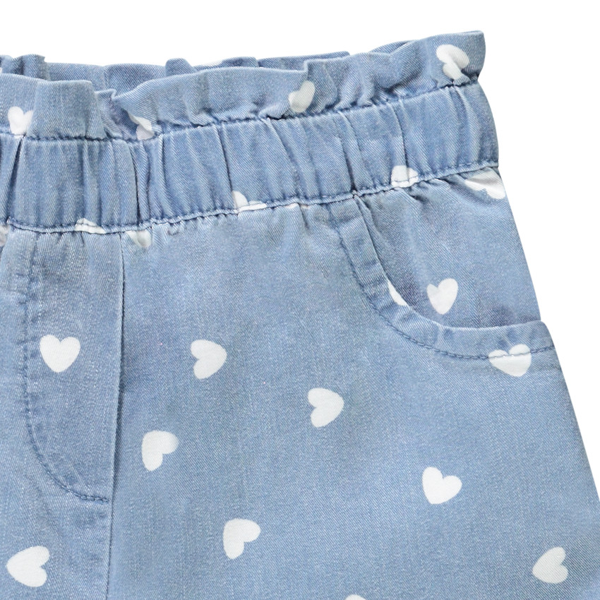 Σορτς paperbag από lyocell print καρδιές για bebe κορίτσι  Additional Σορτς paperbag από lyocell print καρδιές για bebe κορίτσι