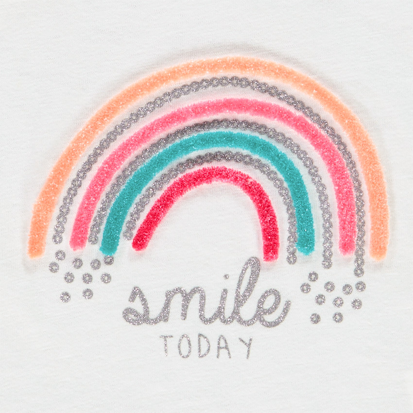 T-shirt μακρυμάνικο σχέδιο φαντεζί για κορίτσι 