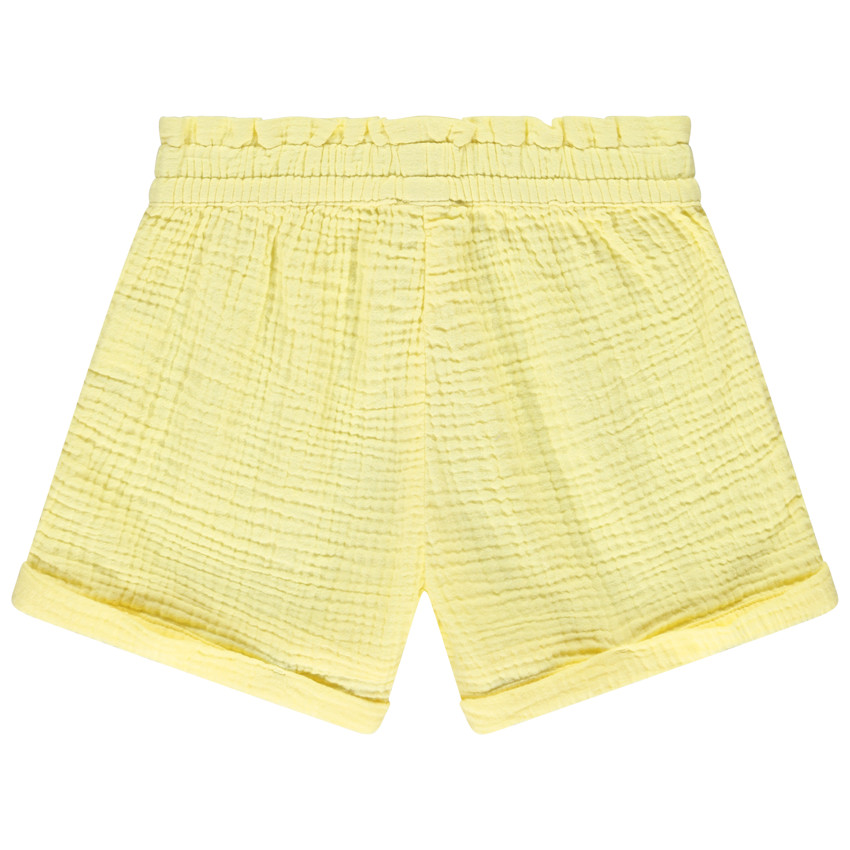 Σορτς μονόχρωμο από διπλή γάζα για κορίτσι 