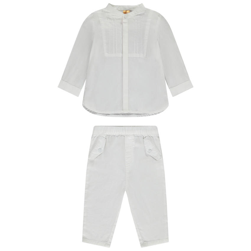 Σετ γιορτινό 2 τμχ. με πλαστρόν για bebe αγόρι 