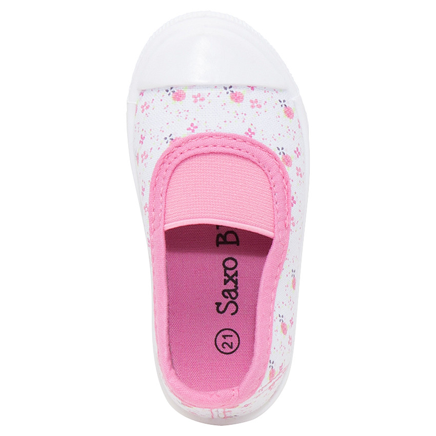 Χαμηλά υφασμάτινα παπούτσια σε στυλ μπαλαρίνας με λάστιχο, μεγέθη 24 έως 29 