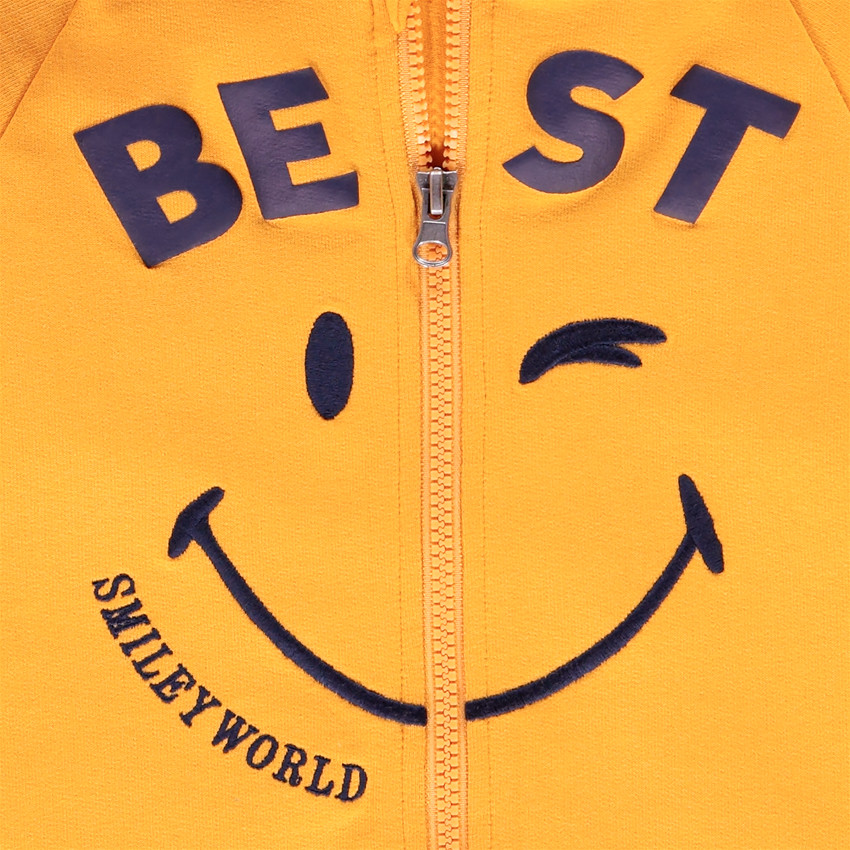 Ζακέτα molleton με κουκούλα SmileyWorld για αγόρι  Additional Ζακέτα molleton με κουκούλα SmileyWorld για αγόρι