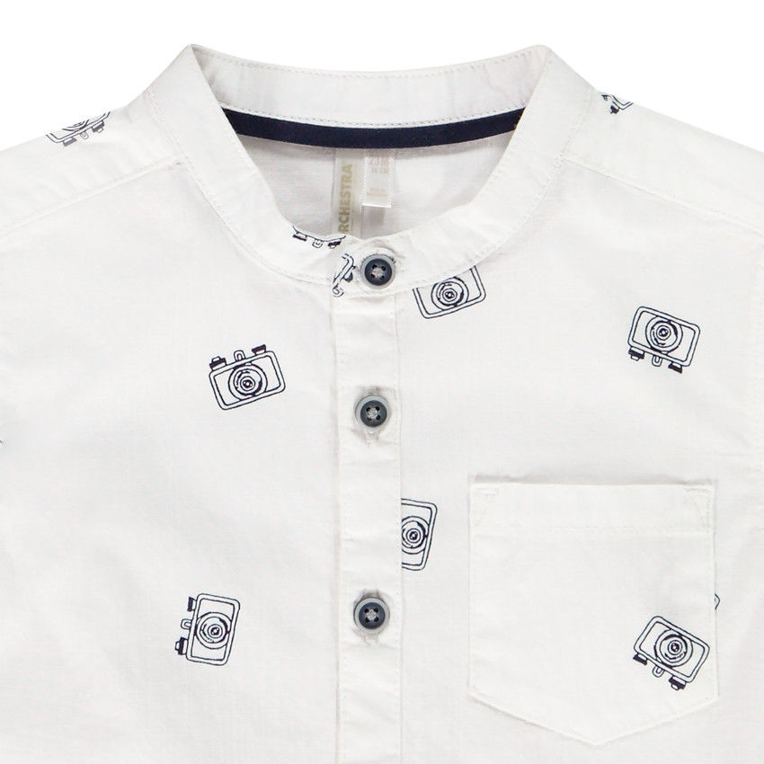 Πουκάμισο κοντομάνικο Γιακάς mao για bebe αγόρι 