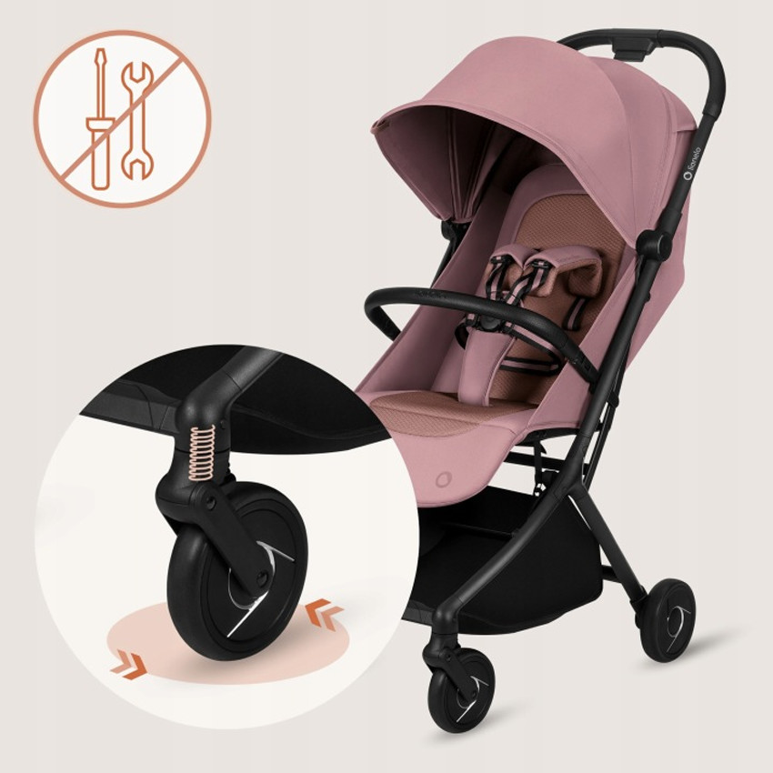 Καρότσι Ταξιδίου έως 22kg Sia Pink Rose Lionelo  