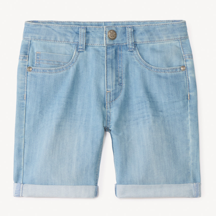 Βερμούδα από μονόχρωμο denim για αγόρι 