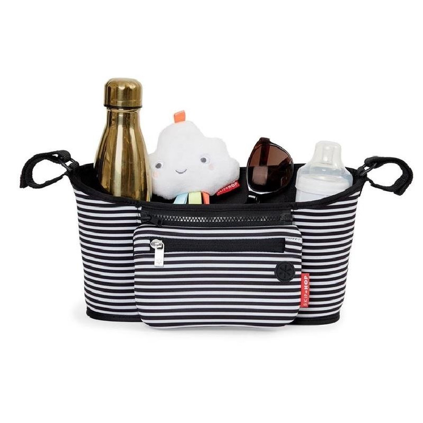 Οργανωτης Καροτσιου Stroller Organizer, Black/White Stripe SKIPHOP 