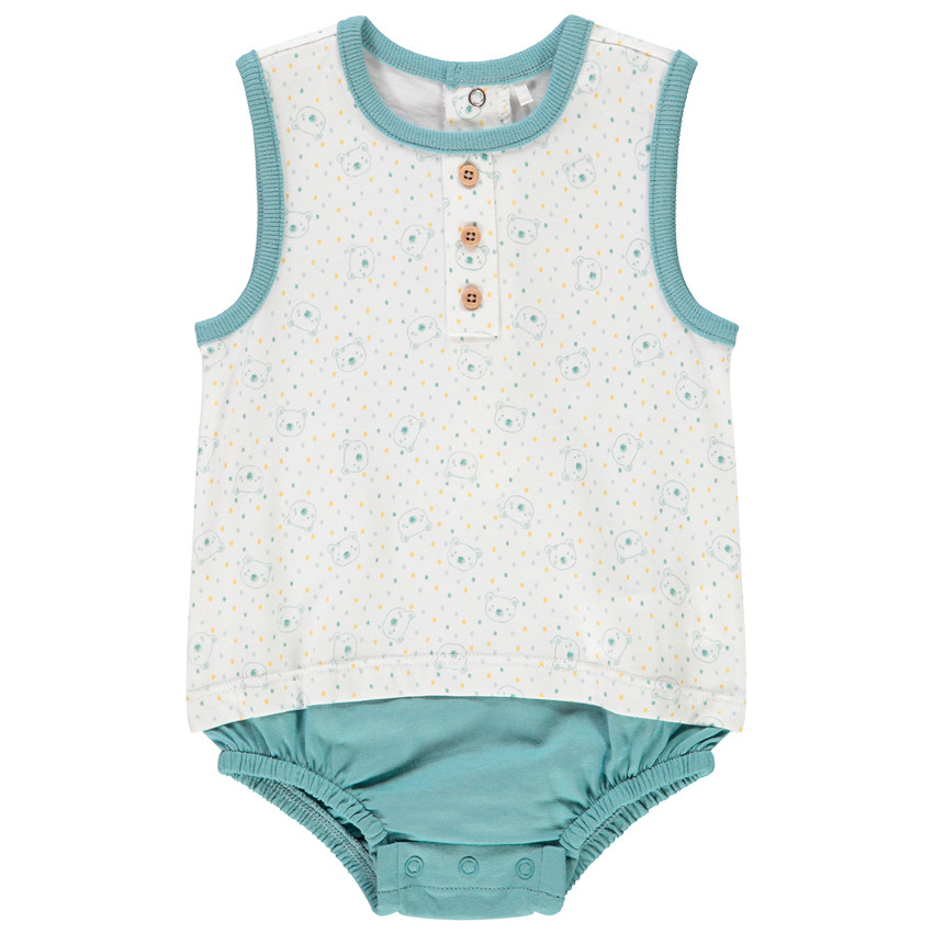 Combi κοντό bloomer effet 2en1 για bebe αγόρι  Additional Combi κοντό bloomer effet 2en1 για bebe αγόρι