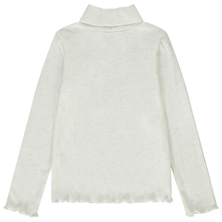 Μπλουζάκι ζιβάγκο effet κοτλέ και κεντημένο patch για κορίτσι 