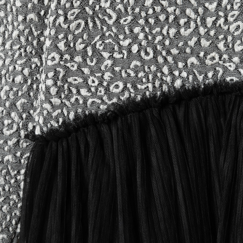 Γιορτινό φόρεμα effet 2 σε 1 με σχέδιο léopard για κορίτσι 