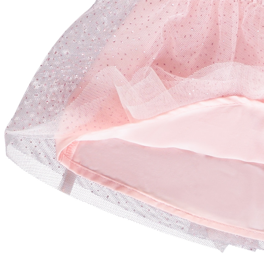 Φούστα skater με τούλι και glitter για bebe κορίτσι 
