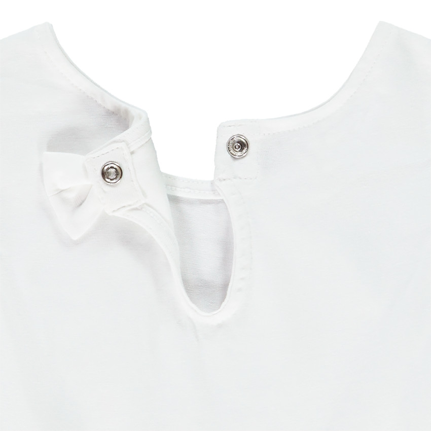 Combishort bicolore en maille print Minnie Disney pour bébé fille 