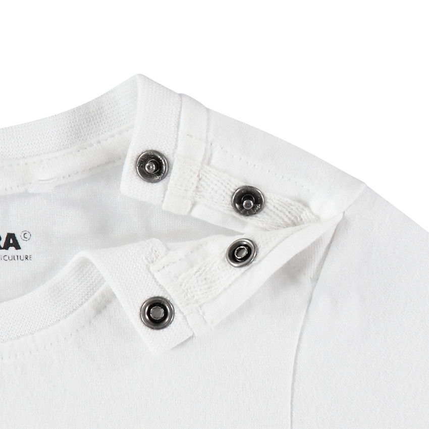 Κοντομάνικη μπλούζα από βιολογικό βαμβάκι με στάμπα σκύλο σούπερ-ήρωα 