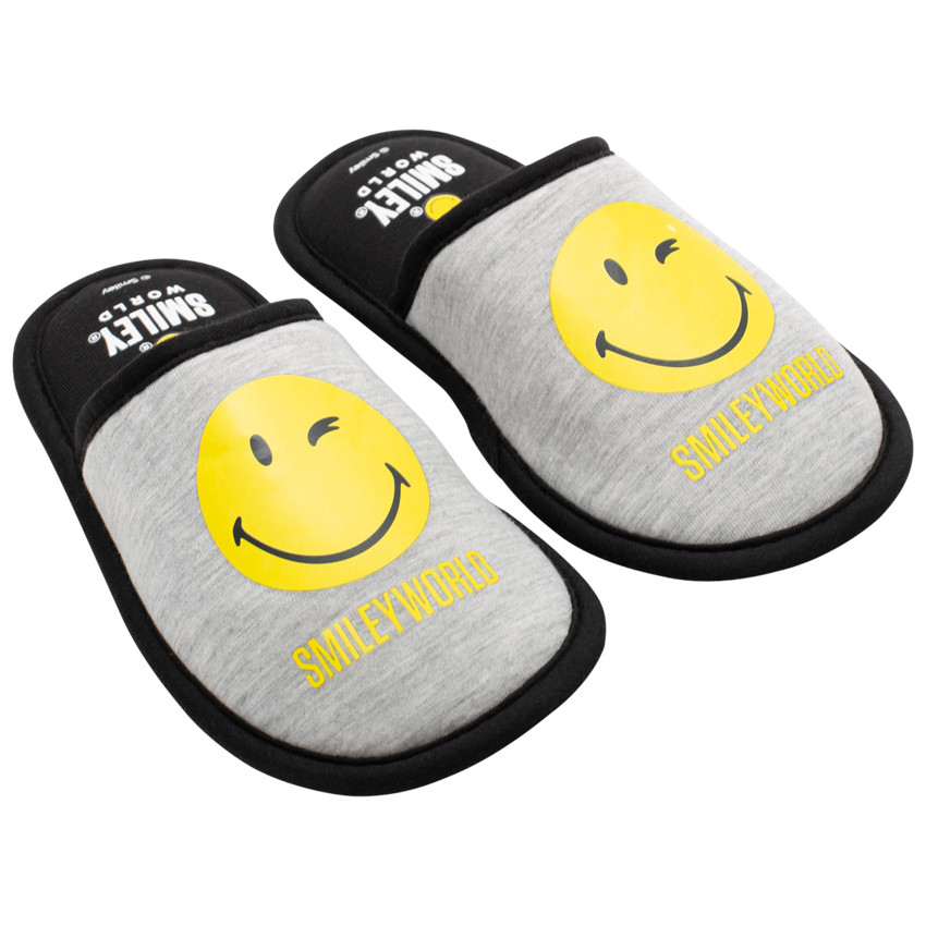 Βρεφικά παπουτσάκια από jersey print Smiey 