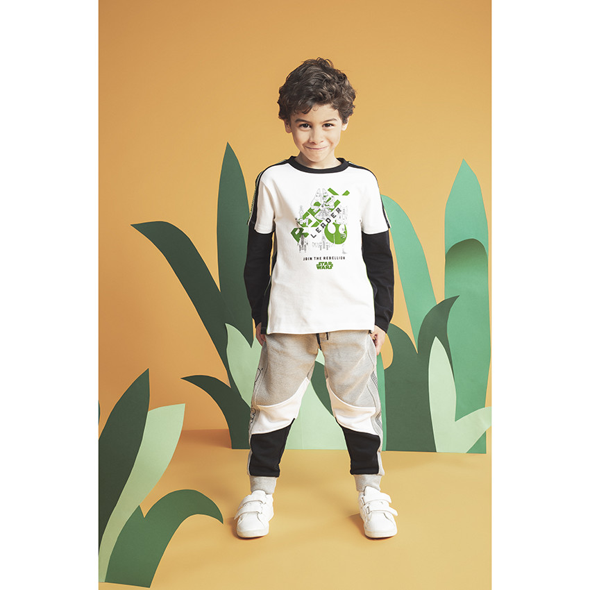 Παντελόνι φόρμας από φανέλα με τυπωμένες φράσεις Star Wars 