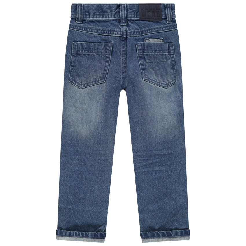 Jean effet used και crinkle ίσια γραμμή αγόρι 