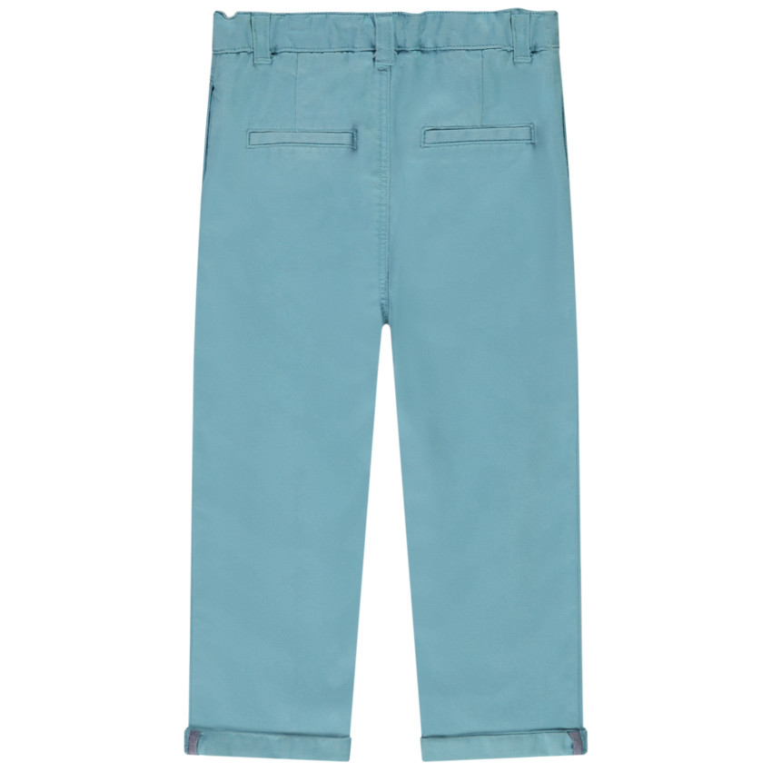 Παντελόνι από υφασμάτινο μονόχρωμο για μωρό αγόρι 