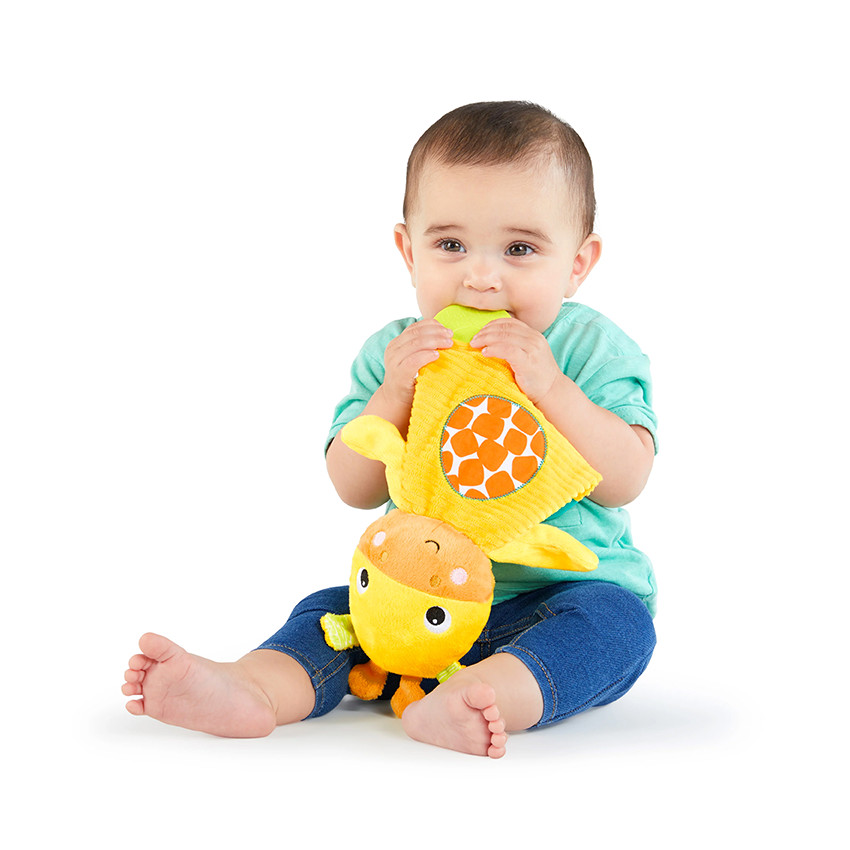 Μαλακό παιχνίδι με Μασητικό Snuggle & Teethe BRIGHT STARTS - 1τμχ 