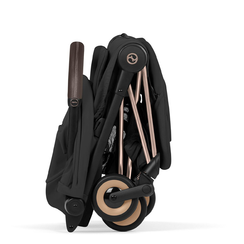 Poussette Canne Coya ultra-compacte 2026 Rose Gold/Sepia Black 