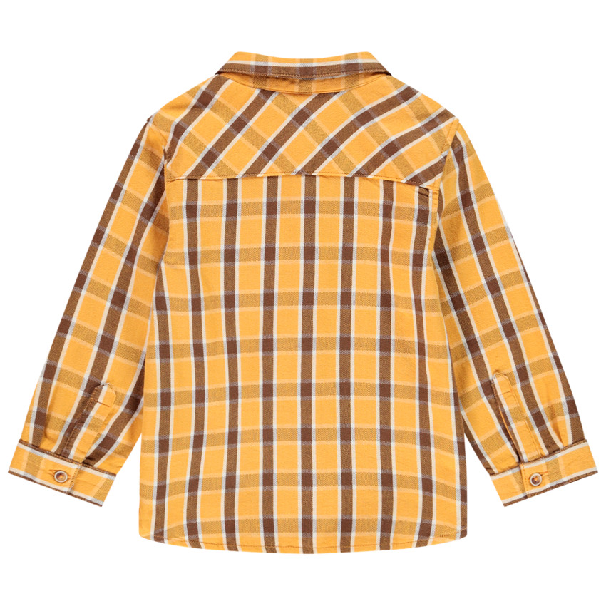 Πουκάμισο μακρυμάνικο καρό για bebe αγόρι 