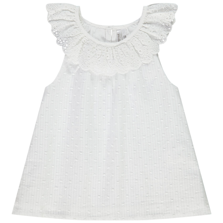 Τουνίκες σε plumetis με γιακά δαντέλα για bebe κορίτσι  Additional Τουνίκες σε plumetis με γιακά δαντέλα για bebe κορίτσι