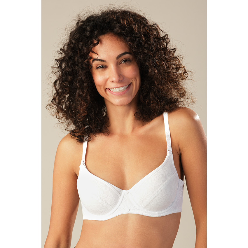 Σουτιέν εγκυμοσύνης και θηλασμού με μπανέλες και λουλουδάτο σχέδιο 