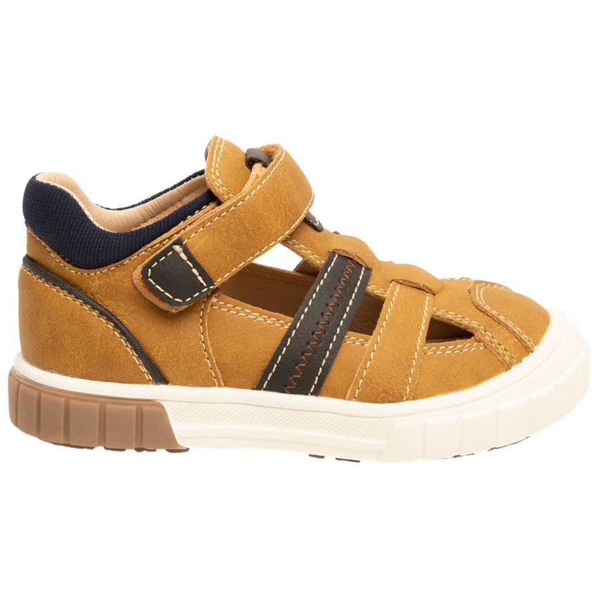 Σανδάλια effet δερματίνη με scratch για αγόρι 