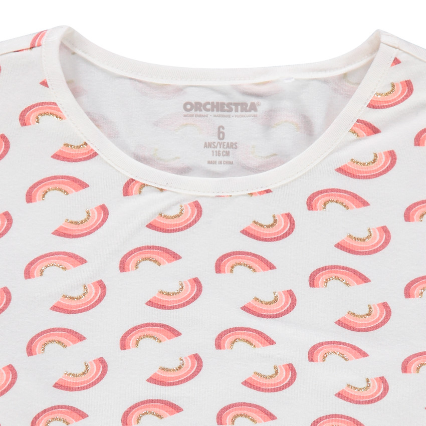 Μπλουζάκι μακρυμάνικο βαμβακερό  εμπριμέ με ουράνιο τόξο   Additional Μπλουζάκι μακρυμάνικο βαμβακερό  εμπριμέ με ουράνιο τόξο