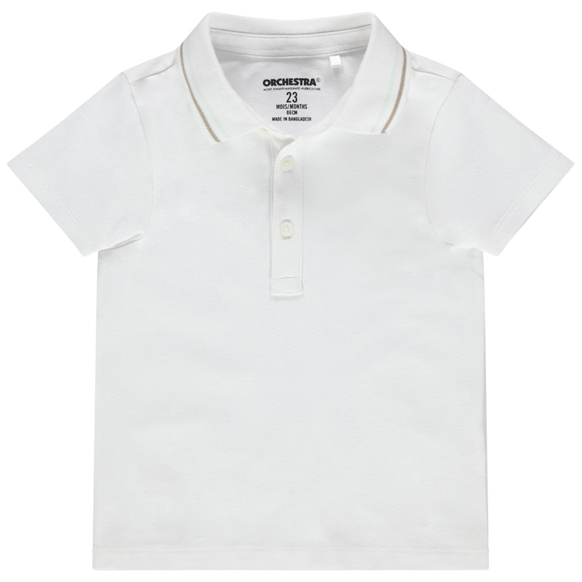 Κοντομάνικο μονόχρωμο πόλο από βιολογικό βαμβάκι 