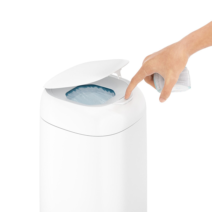 Κάδος απόρριψης πάνας. + 1 σετ ανταλλακτικά - Λευκό 