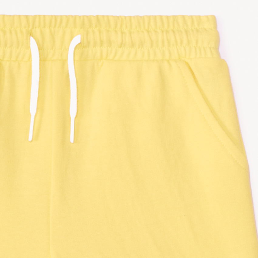 Σορτς από φούτερ μονόχρωμο για κορίτσι 