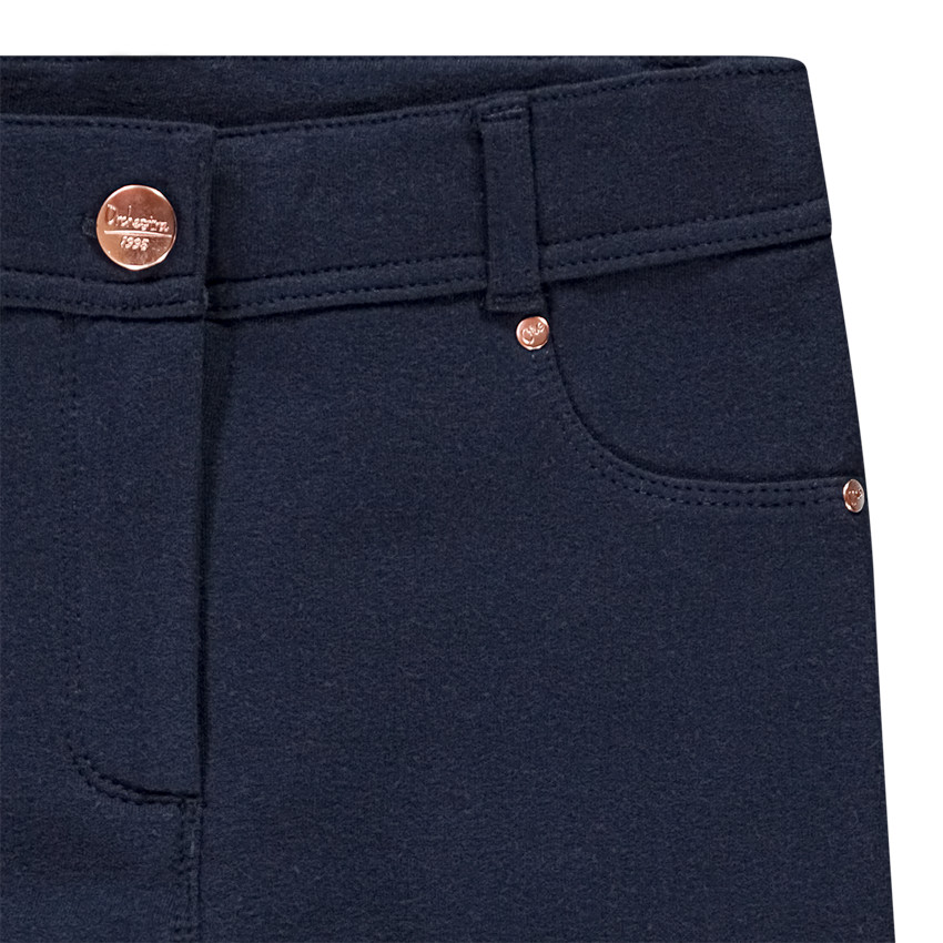 Pantalon en molleton gratté uni pour fille Main Pantalon en molleton gratté uni pour fille
