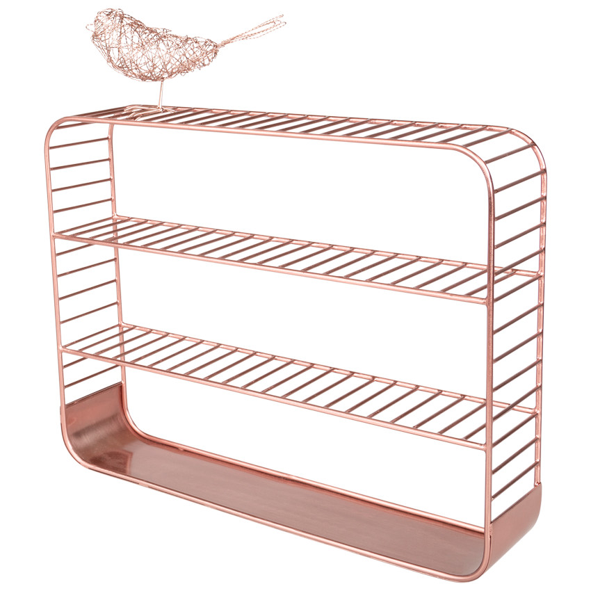 Ροζ μεταλλική διακοσμητική ράφι 