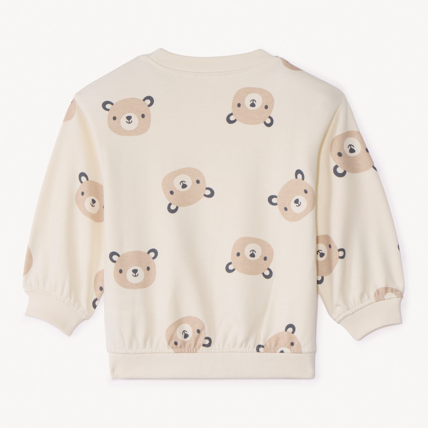 Sweat molleton oversize imprimé oursons pour bébé 