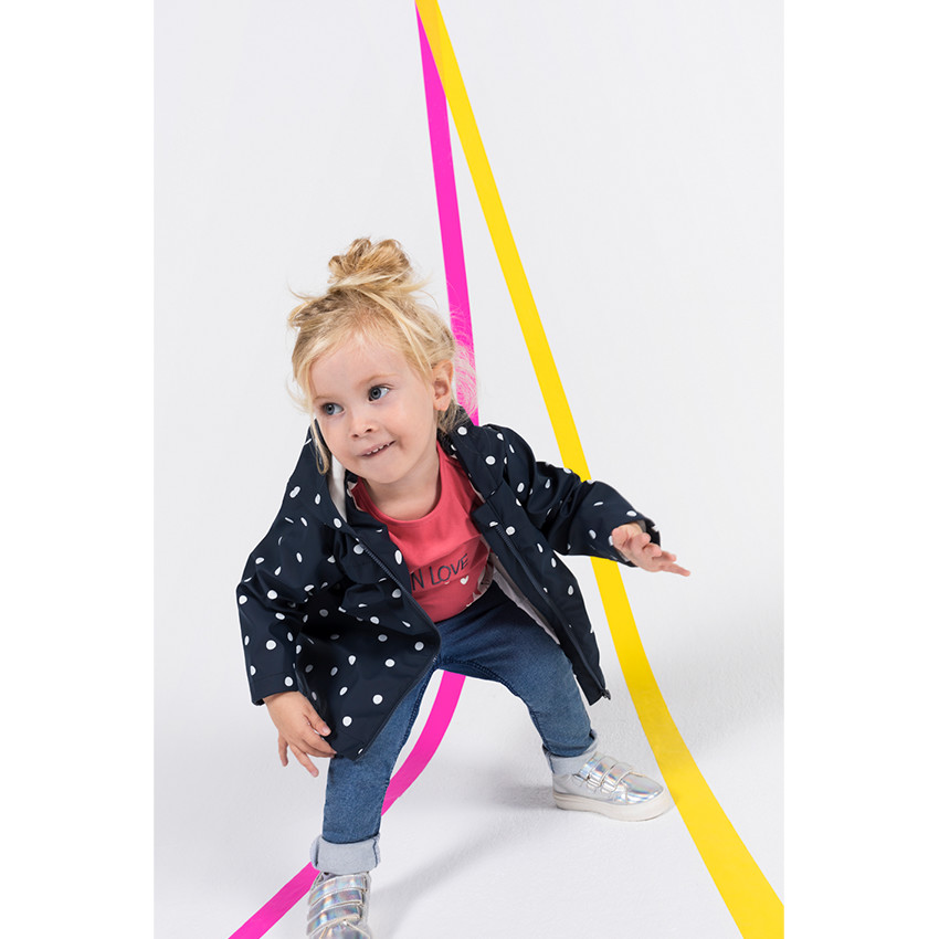 Παρκά από καουτσούκ πουά με επένδυση ζέρσεϊ 