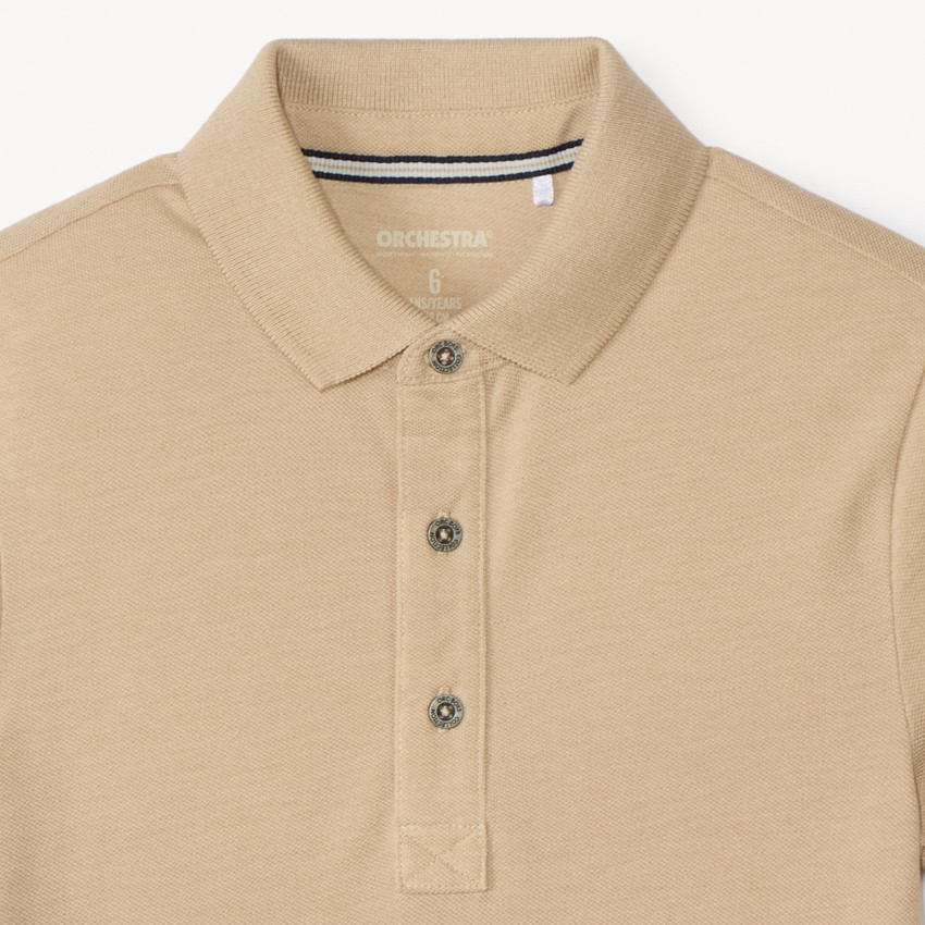 Πολυεστερικό κοντομάνικο πόλο βαμβακερό για αγόρια 