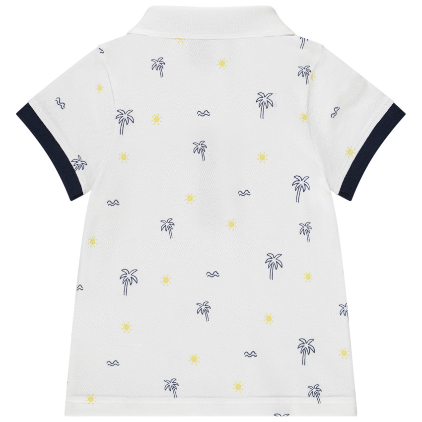 Πόλο κοντομάνικο με σχέδιο φοίνικες για bebe αγόρι 