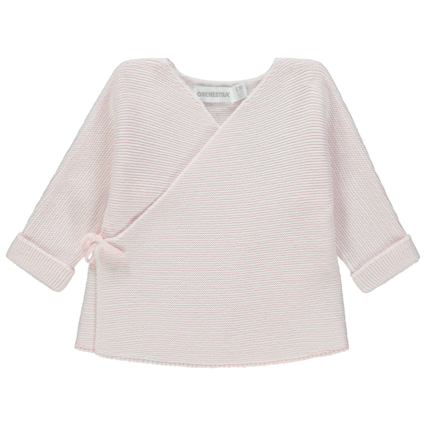 Brassière de naissance unie rose en coton 