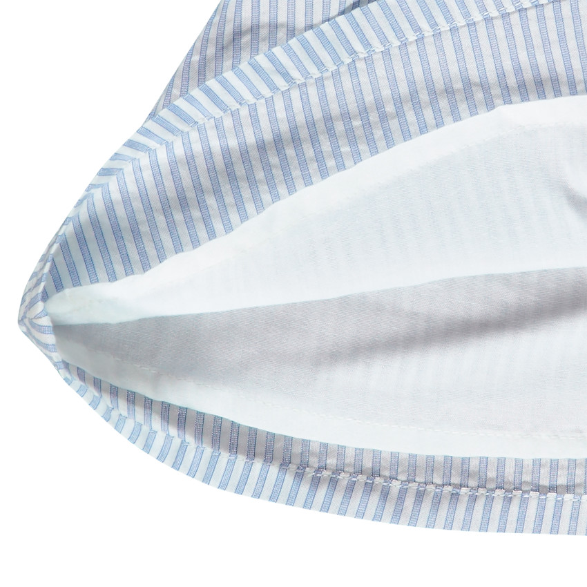 Τουνίκ μακρυμάνικο βαμβακερό ριγέ και με σχέδια κεντημένες 