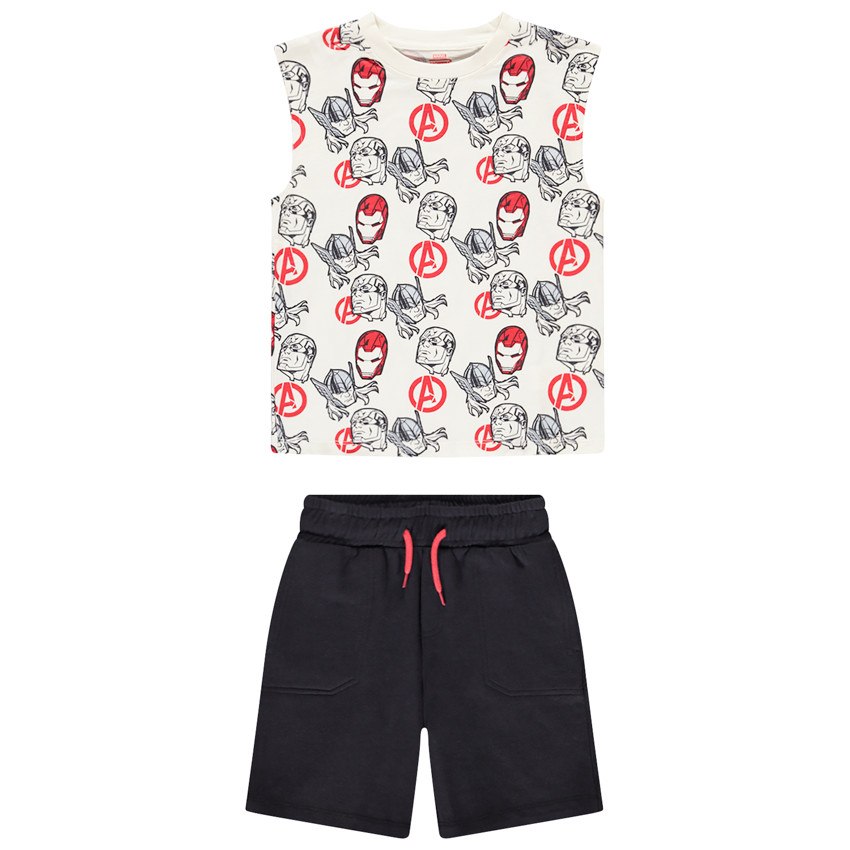 Σέτ με αμάνικο μπλουζάκι Avengers Marvel για αγόρι 