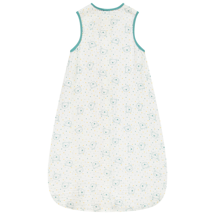 Turbulette sans manches imprimé ours pour bébé garçon 