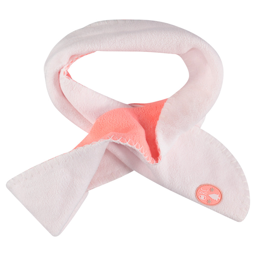 Κασκόλ φλις με διακοσμητικό μπάλωμα 